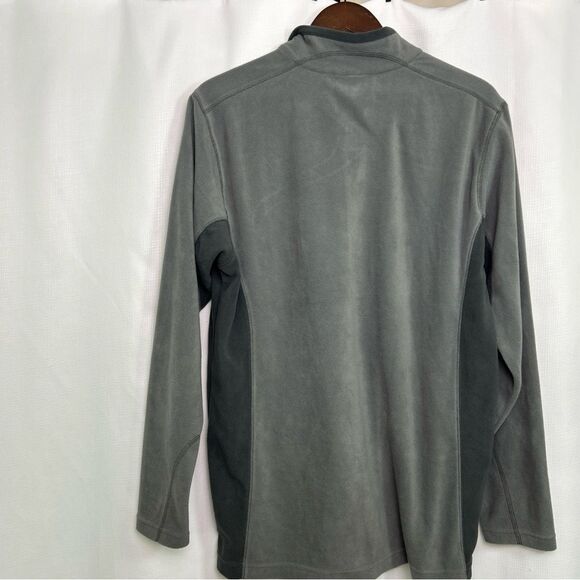 NWT Columbia Men's M Klamath Range II Fleece Pullover Grey 50 UPF Omni Shade - Picture 6 of 8